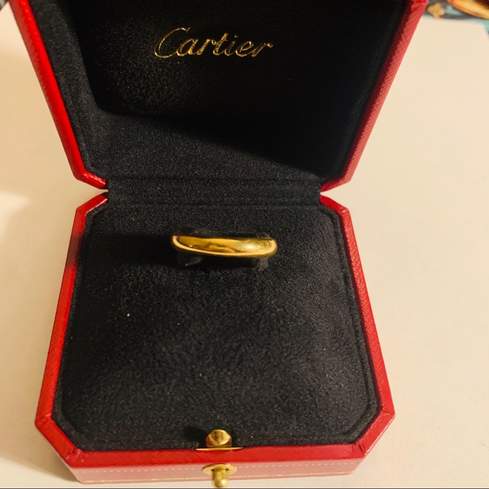 Cartier gold engagement/wedding ring